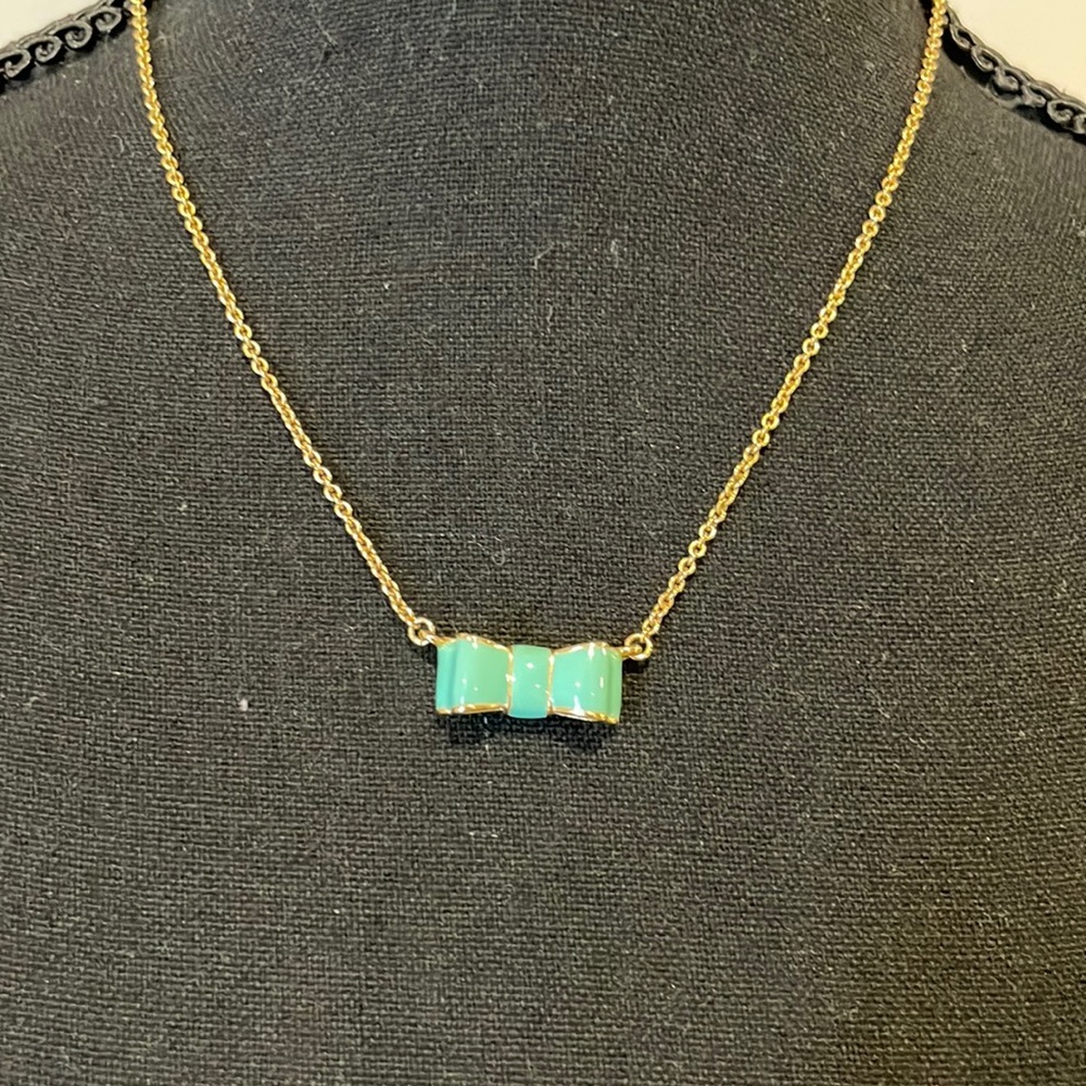 Kate Spade Turquoise Bow Necklace